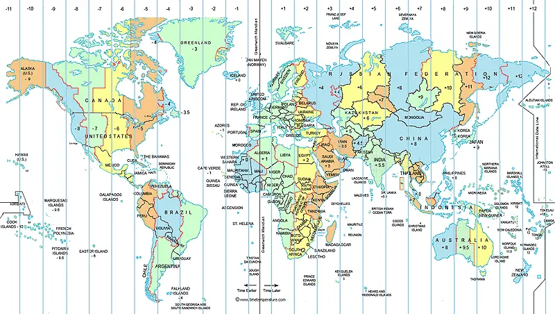 समय क्षेत्र (Time Zones) समय क्षेत्र (Time Zones)