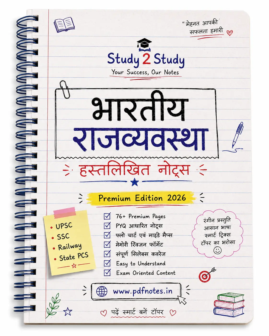 Indian Polity Handwritten Notes PDF 2026